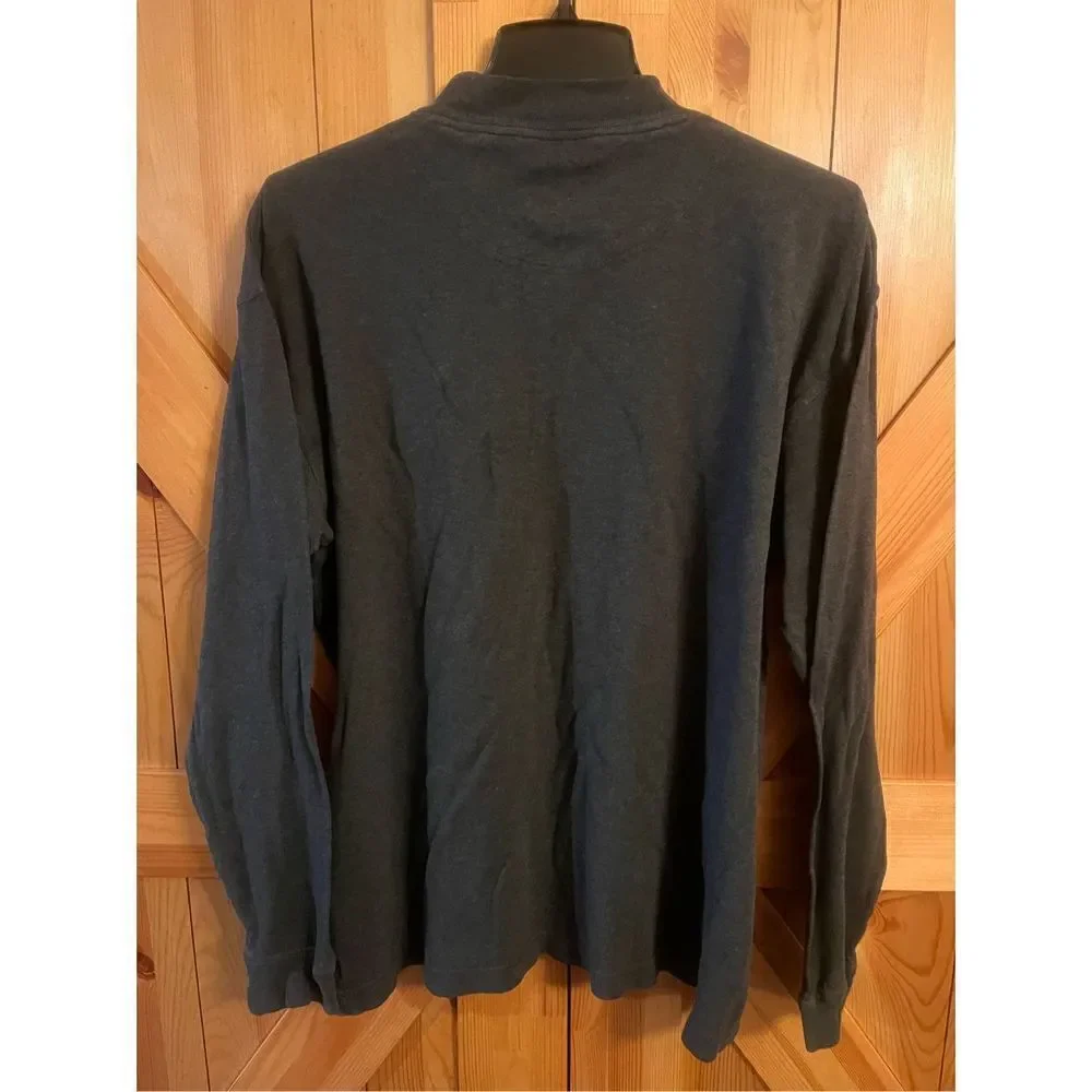Pebble Beach Mock Neck Long Sleeve Pullover Shirt Size Med (1329)